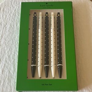 Kate Spade Black and White Polka Dot Ink Pens